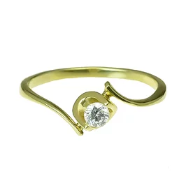 Zlatý prsteň s diamantom Zlatý prsteň s diamantom