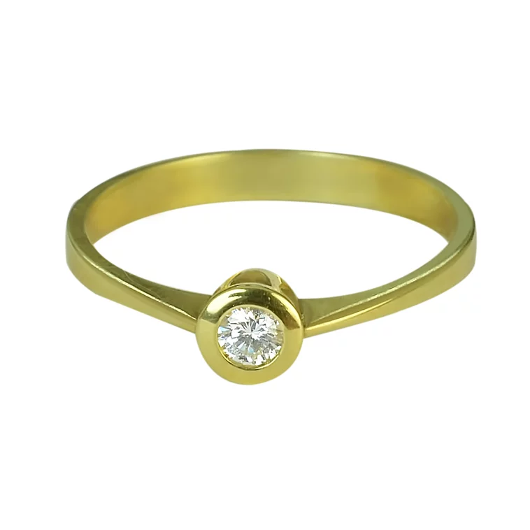 Zlatý prsteň s diamantom Zlatý prsteň s diamantom