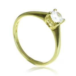 Zlatý prsteň s diamantom Zlatý prsteň s diamantom