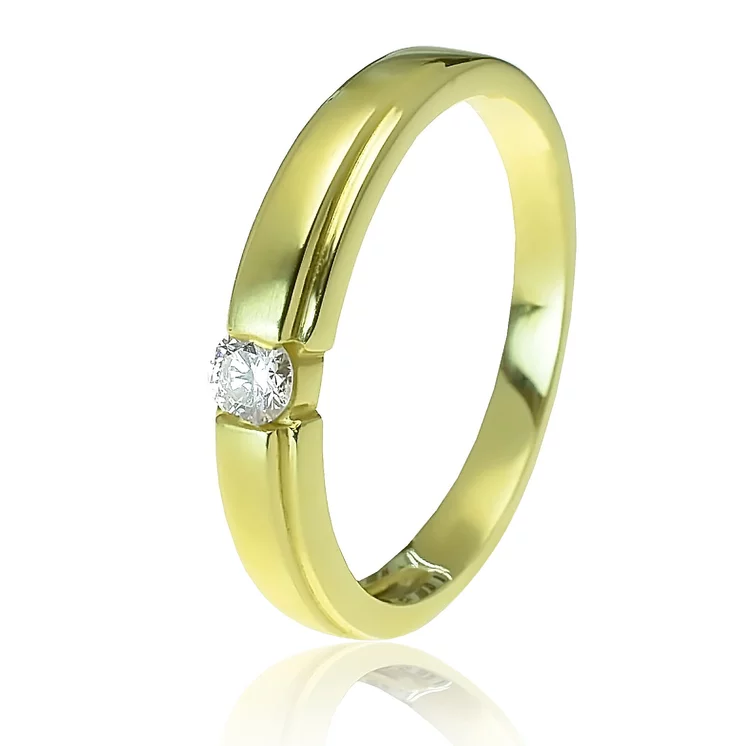 Zlatý prsteň s diamantom Zlatý prsteň s diamantom