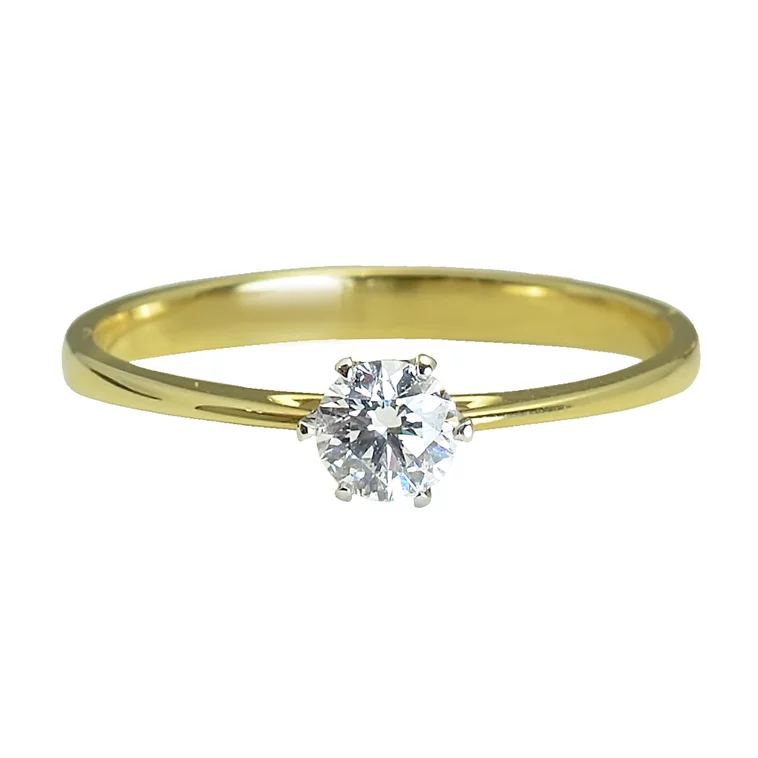 Zlatý prsteň s diamantom Zlatý prsteň s diamantom