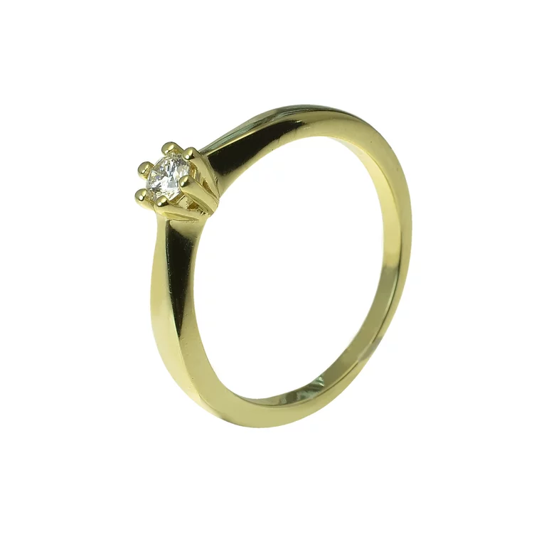 Zlatý prsteň s diamantom Zlatý prsteň s diamantom