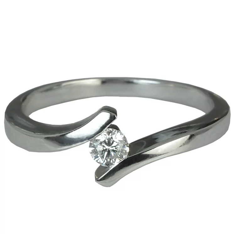 Zlatý prsteň s diamantom Zlatý prsteň s diamantom