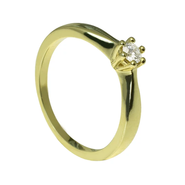 Zlatý prsteň s diamantom Zlatý prsteň s diamantom